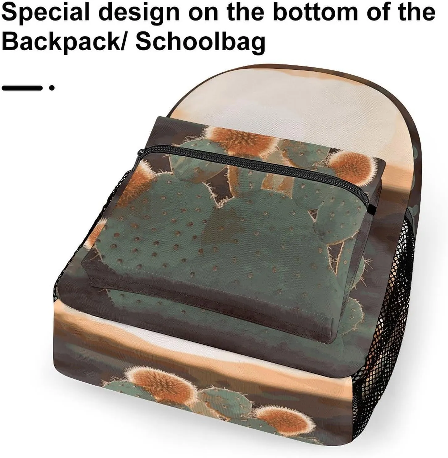 Small Backpacks Personalized Sunset Green Printing Travel Bag Lightweight Travel Backpack For Women Men