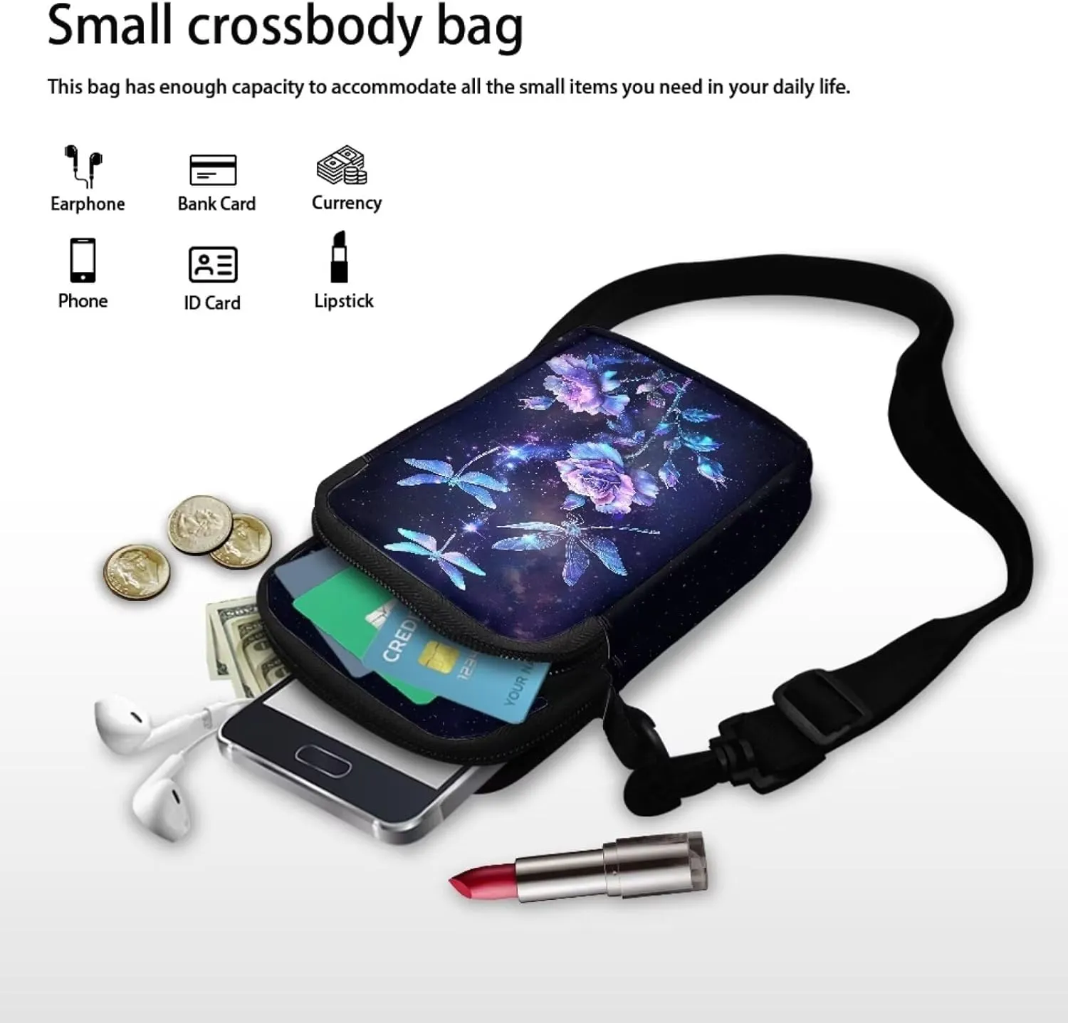 Small Crossbody Bag Messenger Shoulder Storage Bag Handbags for Toddler Kid Girl Boy