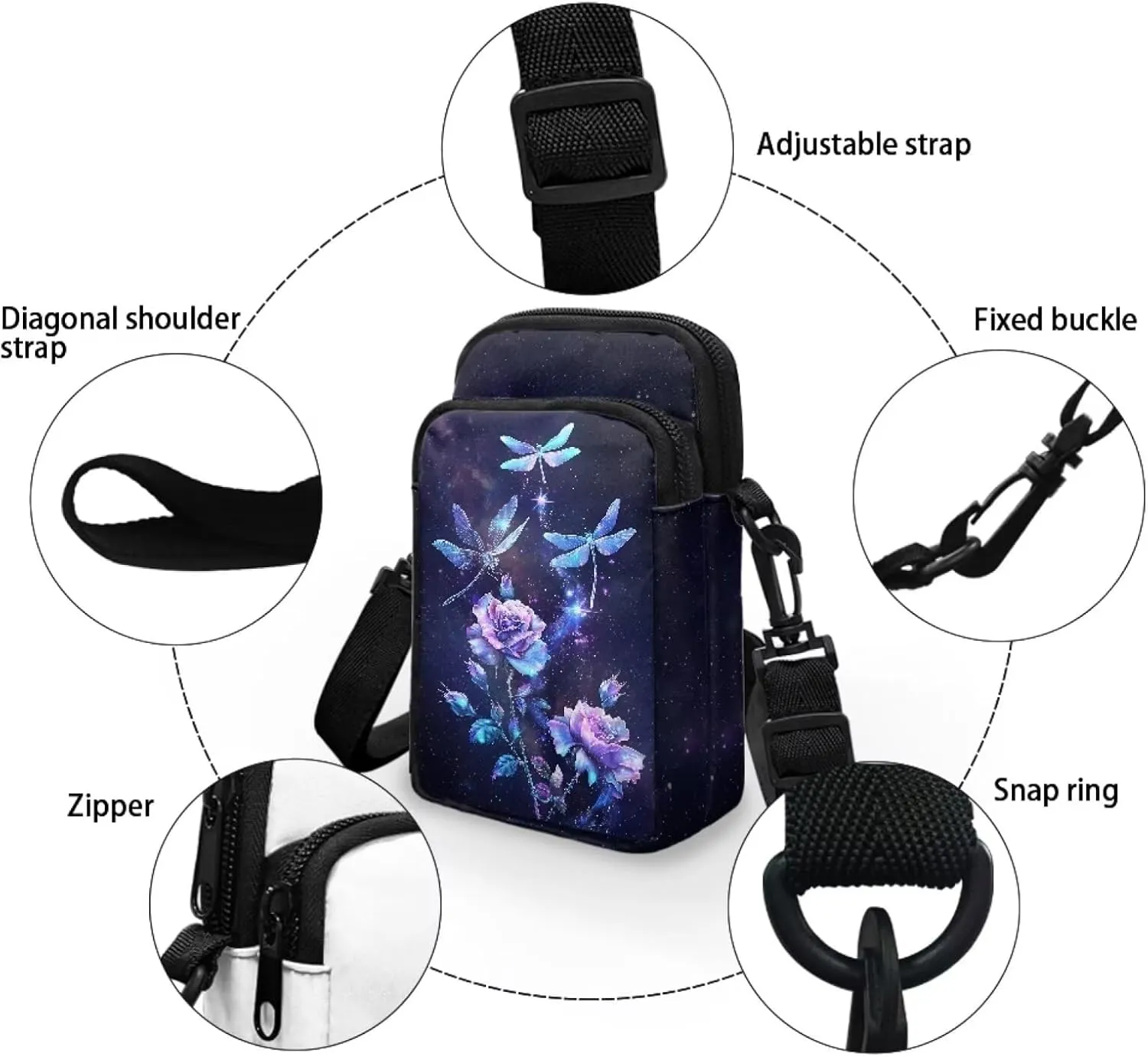 Small Crossbody Bag Messenger Shoulder Storage Bag Handbags for Toddler Kid Girl Boy