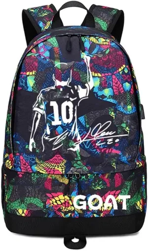 Soccer Player 10 Luminous Ball Storage Backpack Sports Equipment Depositary Multifunctional Bag For Men Women
