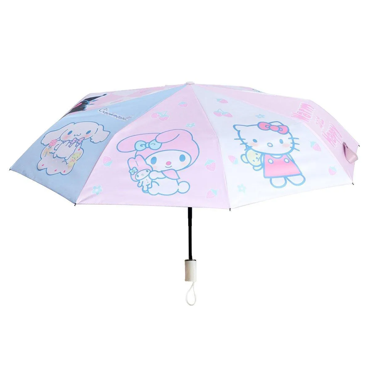 Soft Girl Black Rabbit Foldable Thickened Transparent Umbrella Kawaii Portable