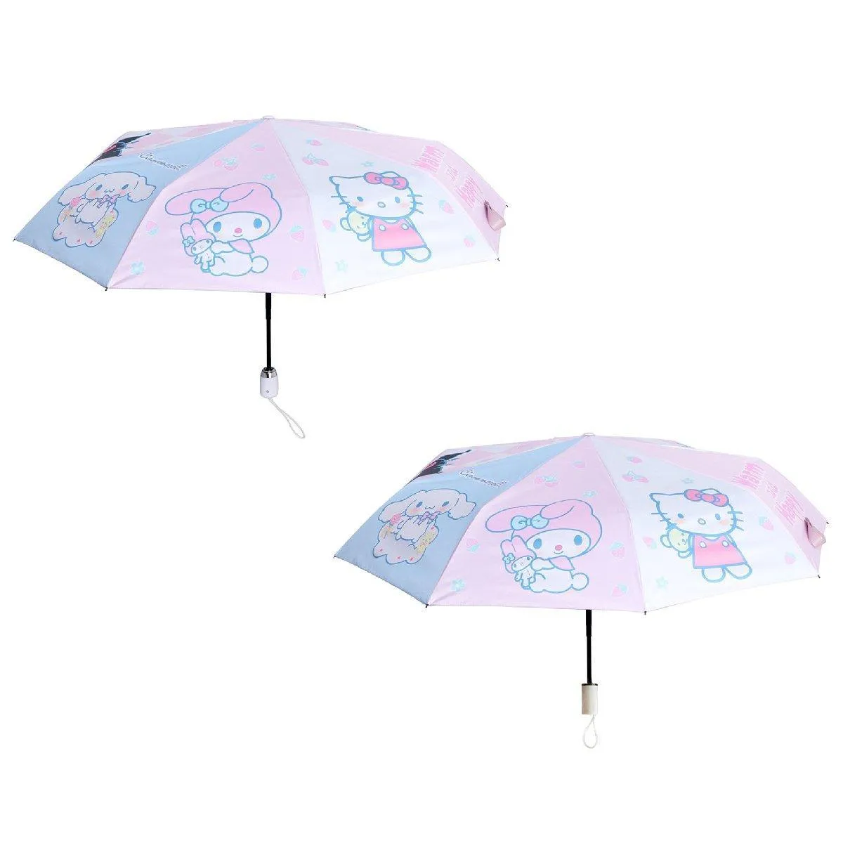 Soft Girl Black Rabbit Foldable Thickened Transparent Umbrella Kawaii Portable