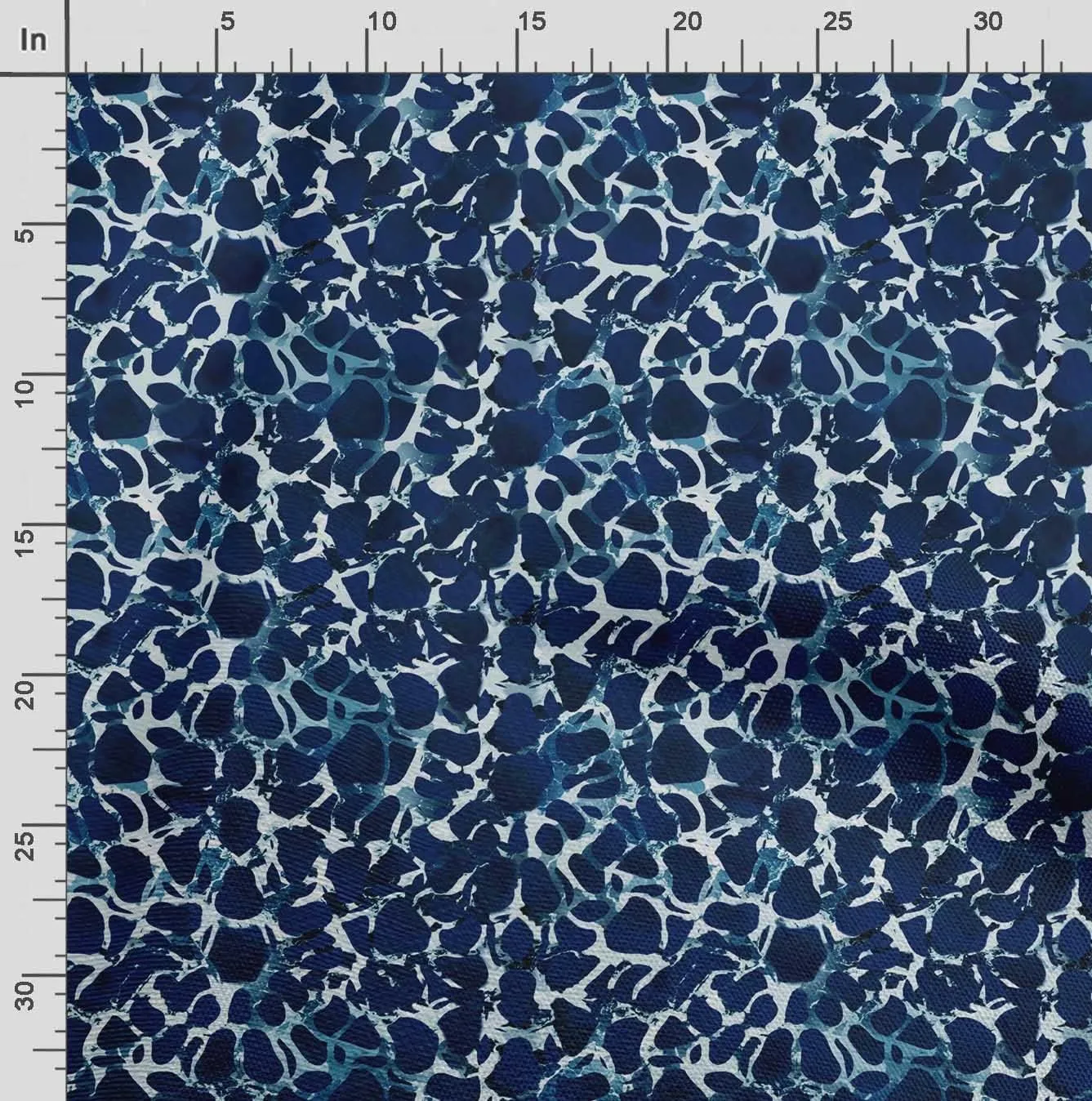 Soimoi Heavyweight Cotton Canvas Fabric Material - 56 Inch Wide, Blue - Abstract Print, Ideal for Making Durable Tote Bags, Backpacks, Jackets, Upholstery, Cushions, Outdoor Furniture Covers, 1 Yard