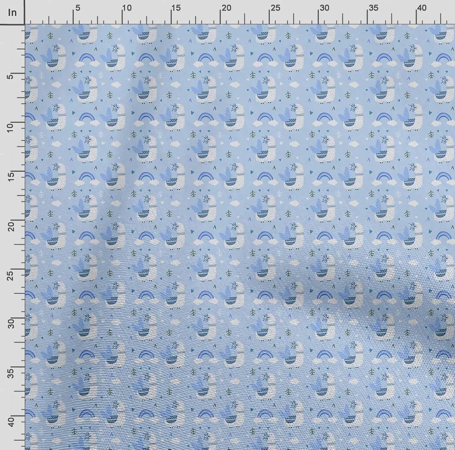 Soimoi Heavyweight Cotton Canvas Fabric Material - 56 Inch Wide, Blue - Animal Print, Ideal for Making Durable Tote Bags, Backpacks, Jackets, Upholstery, Cushions, Outdoor Furniture Covers, 1 Yard