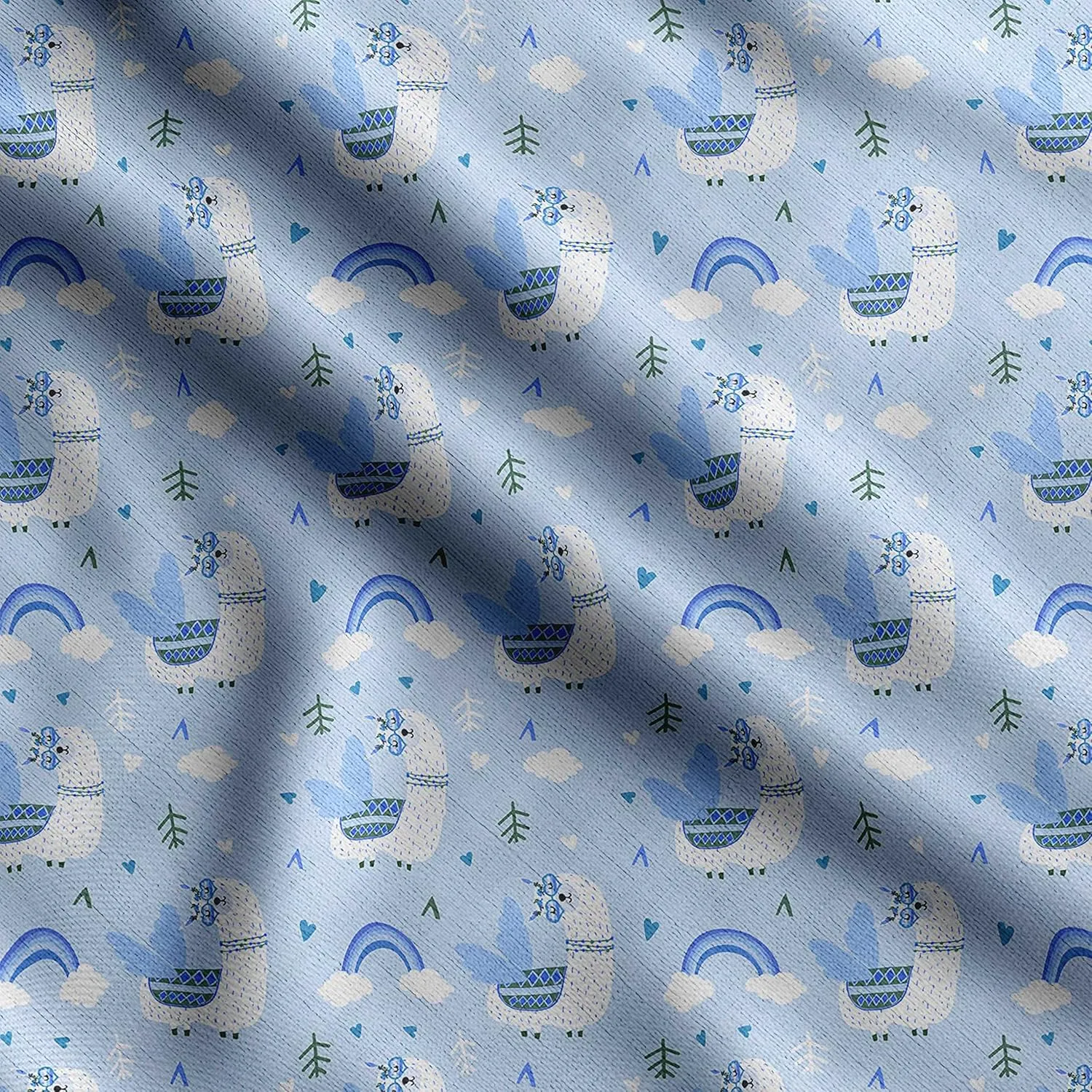 Soimoi Heavyweight Cotton Canvas Fabric Material - 56 Inch Wide, Blue - Animal Print, Ideal for Making Durable Tote Bags, Backpacks, Jackets, Upholstery, Cushions, Outdoor Furniture Covers, 1 Yard