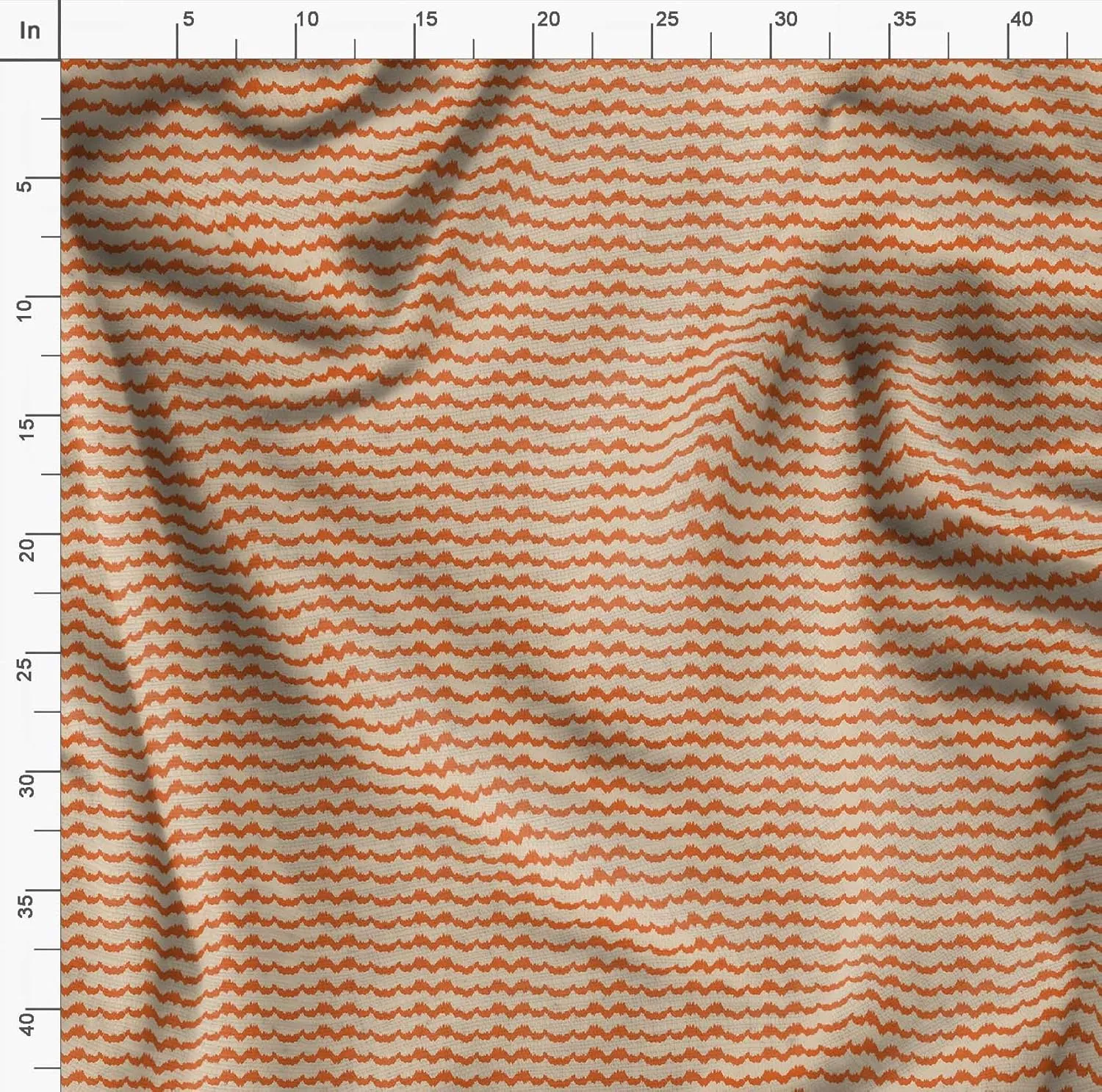 Soimoi Heavyweight Cotton Canvas Fabric Material - 56 Inch Wide, Orange - Abstract Print, Ideal For Making Durable Tote Bags, Backpacks, Jackets, Upholstery, Cushions, Outdoor Furniture Covers, 1 Yard