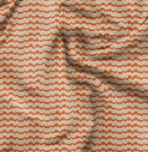 Soimoi Heavyweight Cotton Canvas Fabric Material - 56 Inch Wide, Orange - Abstract Print, Ideal For Making Durable Tote Bags, Backpacks, Jackets, Upholstery, Cushions, Outdoor Furniture Covers, 1 Yard