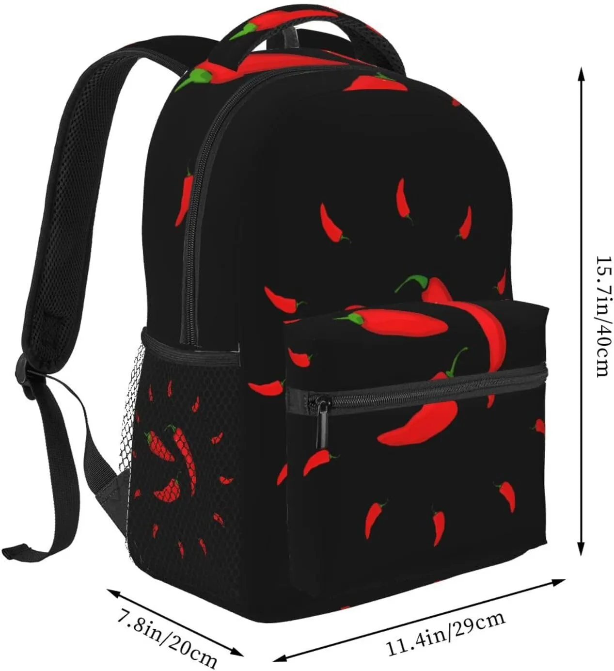 Spicy Red Chilli Peppers Backpacks 15 Inch Laptop Backpack Multipurpose Double Shoulder Bag For Men Women Gifts