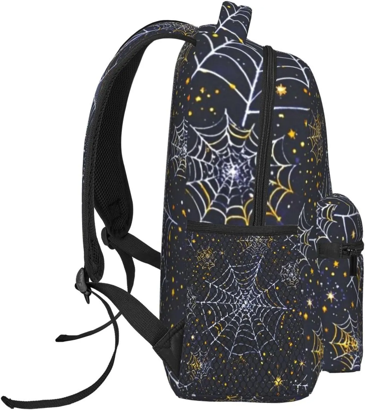 Spider Web Starry Sky Stars Adult Backpacks 15 Inch Laptop Backpack Double Shoulder Bag for Work Travel Gifts