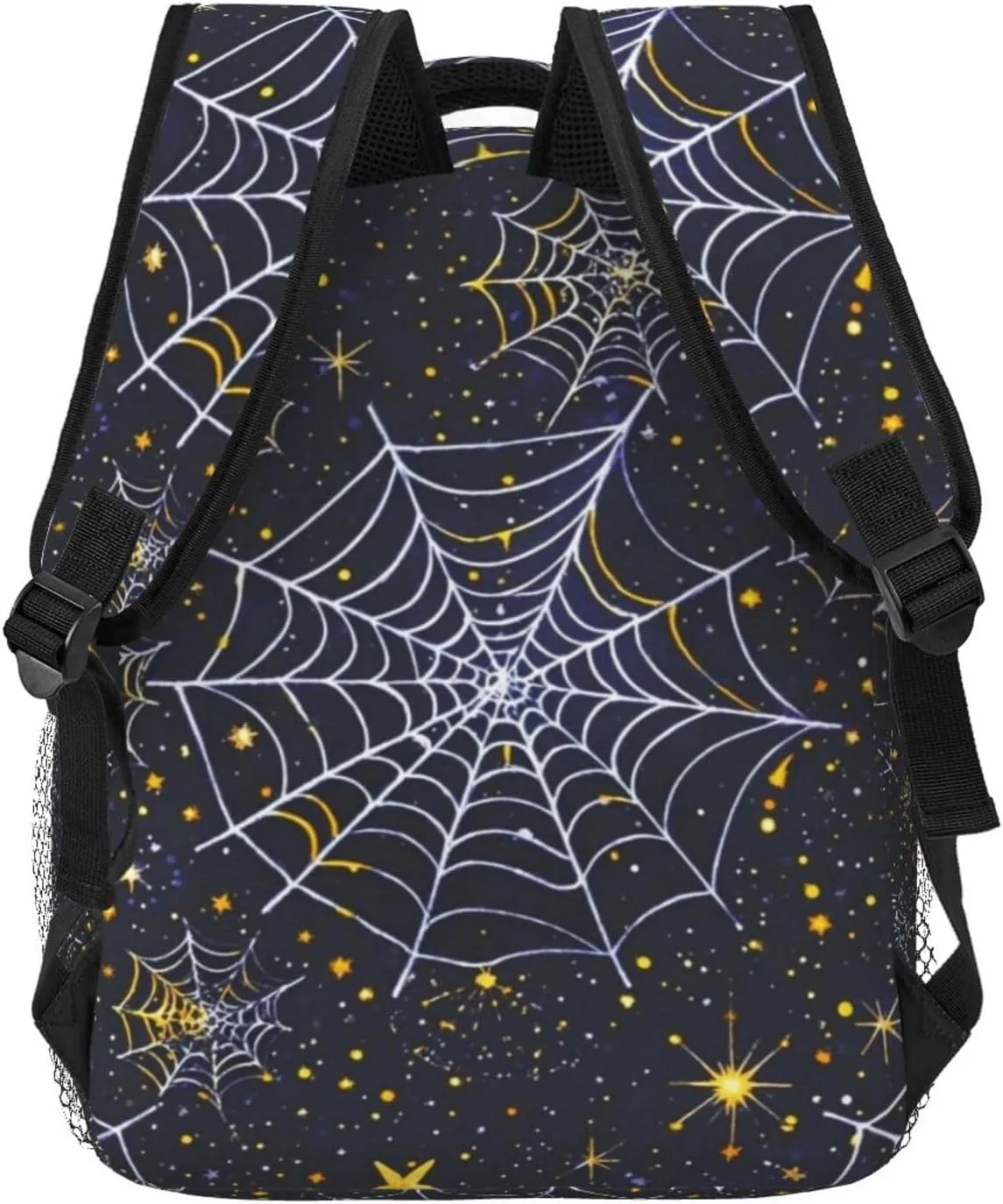 Spider Web Starry Sky Stars Adult Backpacks 15 Inch Laptop Backpack Double Shoulder Bag for Work Travel Gifts