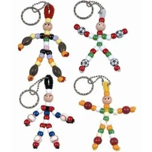 Sports People Key-Chains (48 Pack)