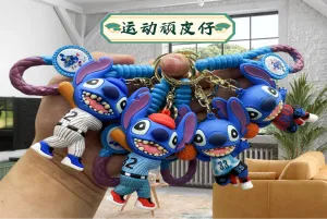 Sporty Stitch Keychains – A Touch of Mischief and Style