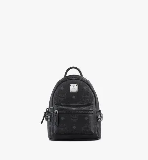 Stark Bebe Boo Side Studs Backpack In Visetos