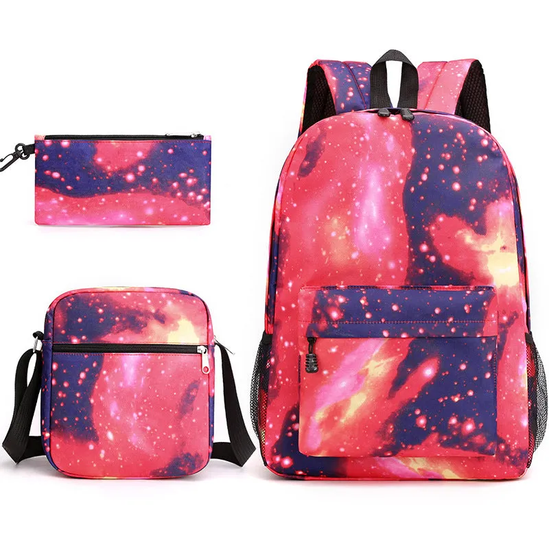 Starry Sky Three-piece Primary Ji Junior Backpacks