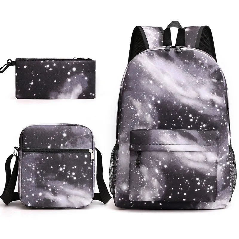 Starry Sky Three-piece Primary Ji Junior Backpacks