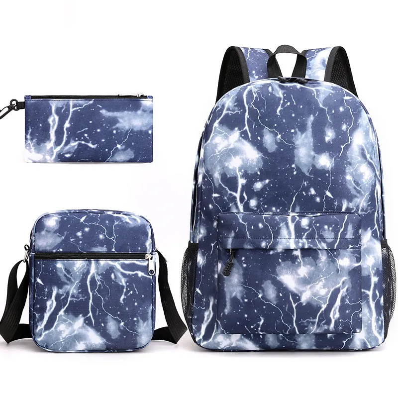 Starry Sky Three-piece Primary Ji Junior Backpacks
