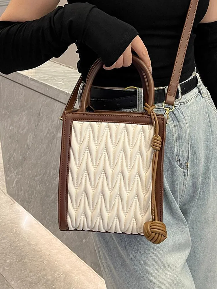 Stylish Good Texture Pleated Small Handbags Women