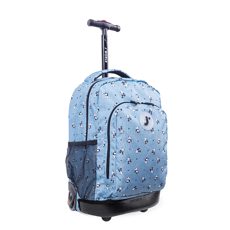 Sunny Rolling Backpack (17 Inch) in Panda