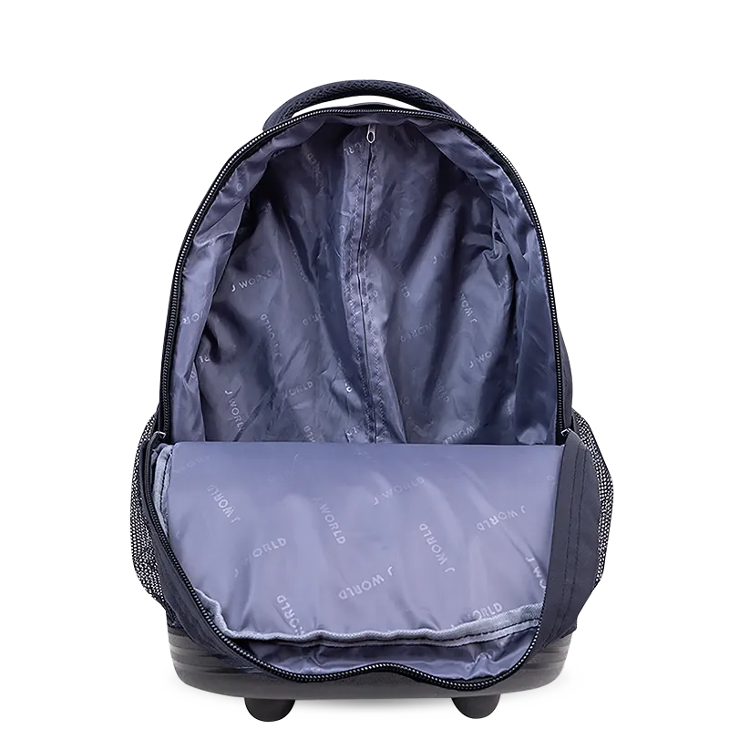 Sunrise Rolling Backpack (18 Inch) in Black