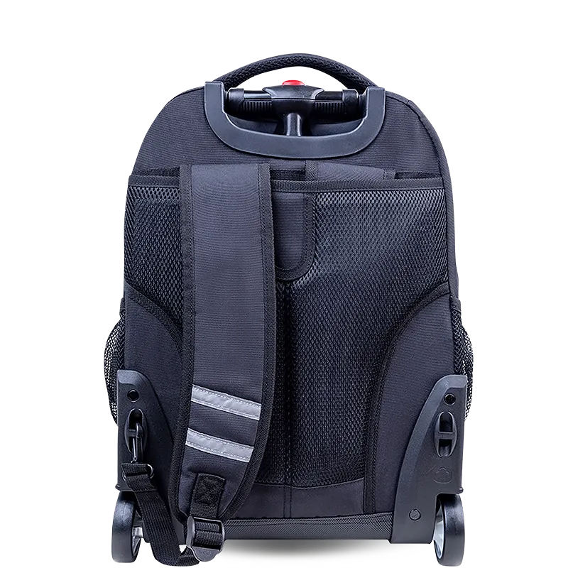 Sunrise Rolling Backpack (18 Inch) in Black