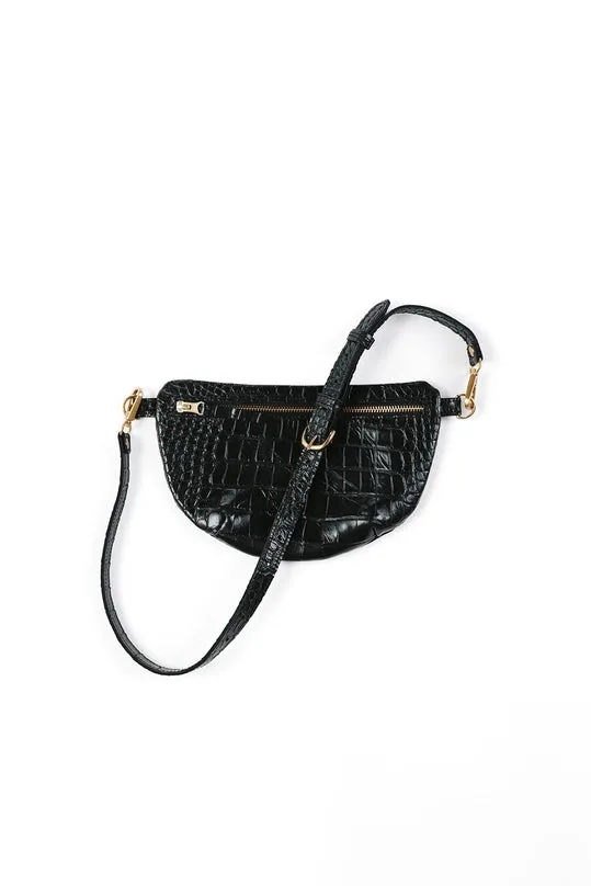 the abby alley croco sling bag