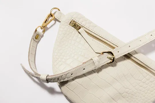the abby alley croco sling bag