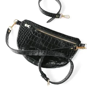 the abby alley croco sling bag