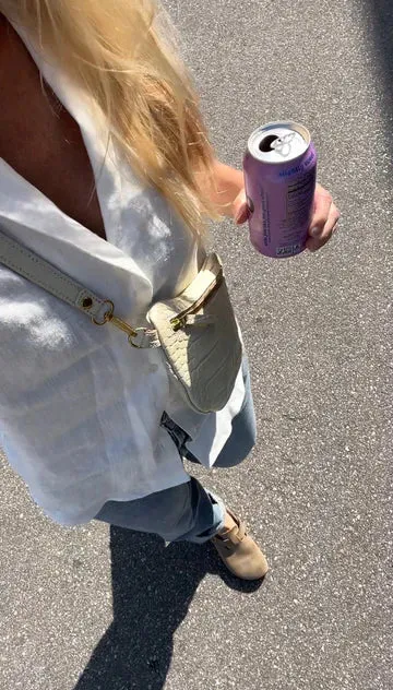 the abby alley croco sling bag