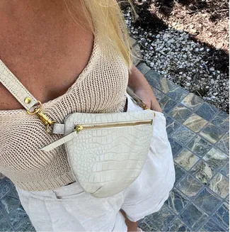 the abby alley croco sling bag
