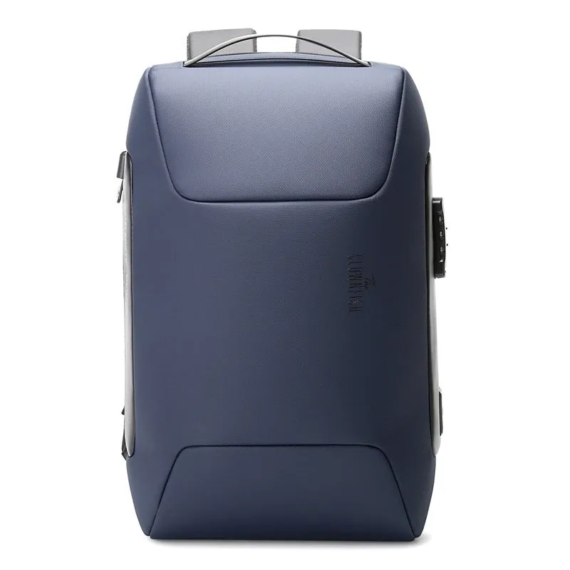 THE CLOWNFISH Multi Functional Water Proof Anti Theft 15.6 inch Laptop Backpack (Blue)