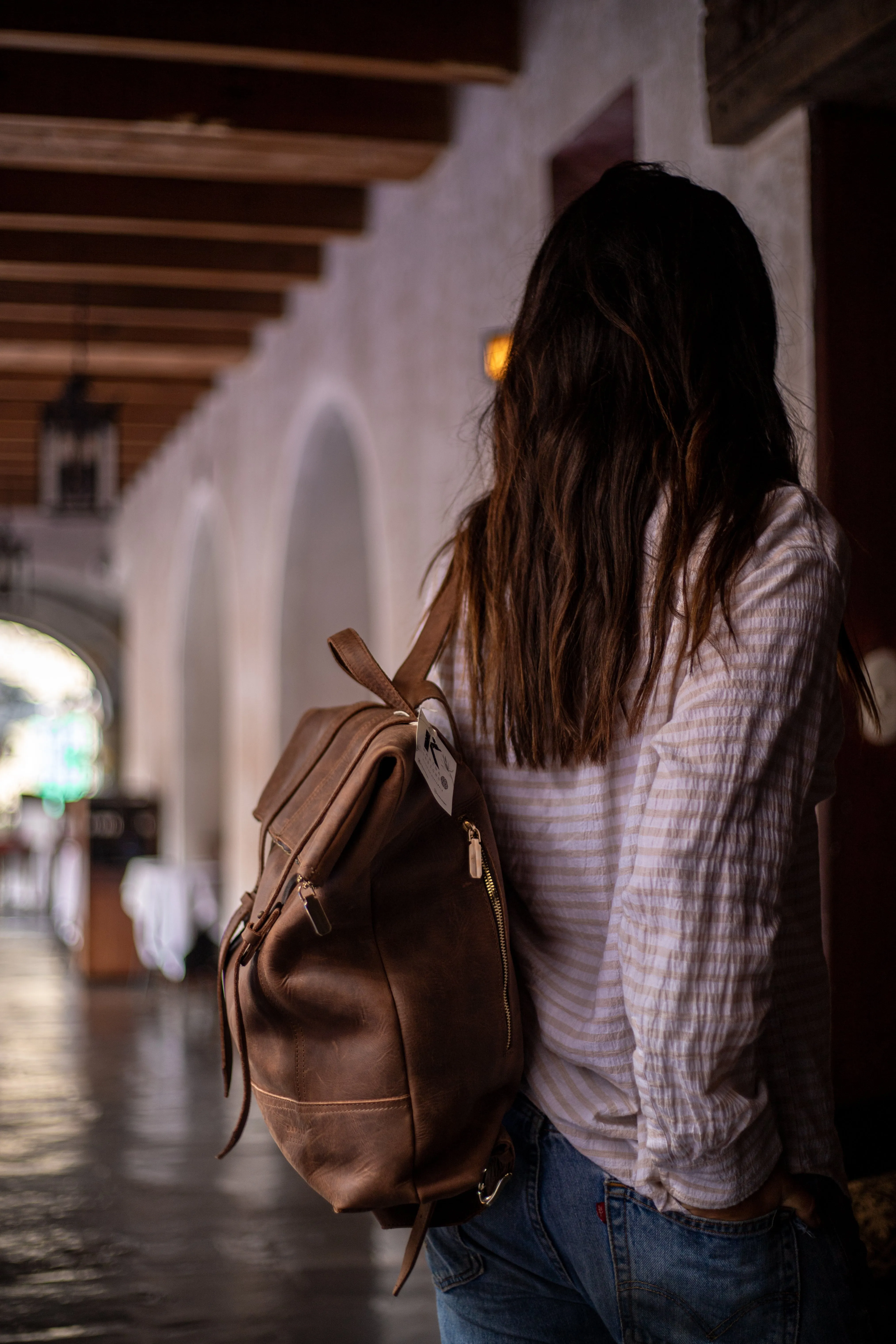 The KMD Leather All-Purpose Backpack ( Crazy Xela )