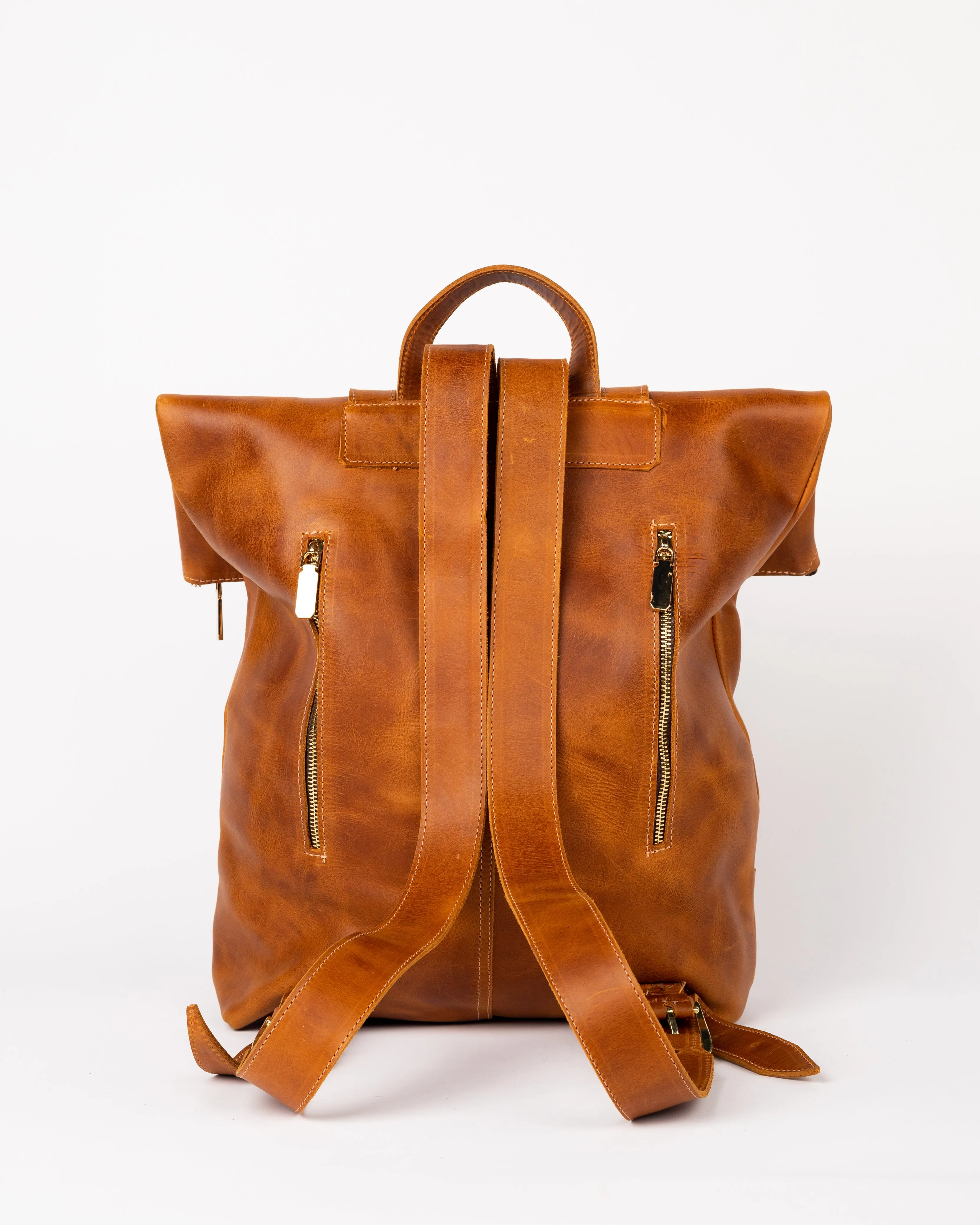 The KMD Leather All-Purpose Backpack ( Crazy Xela )