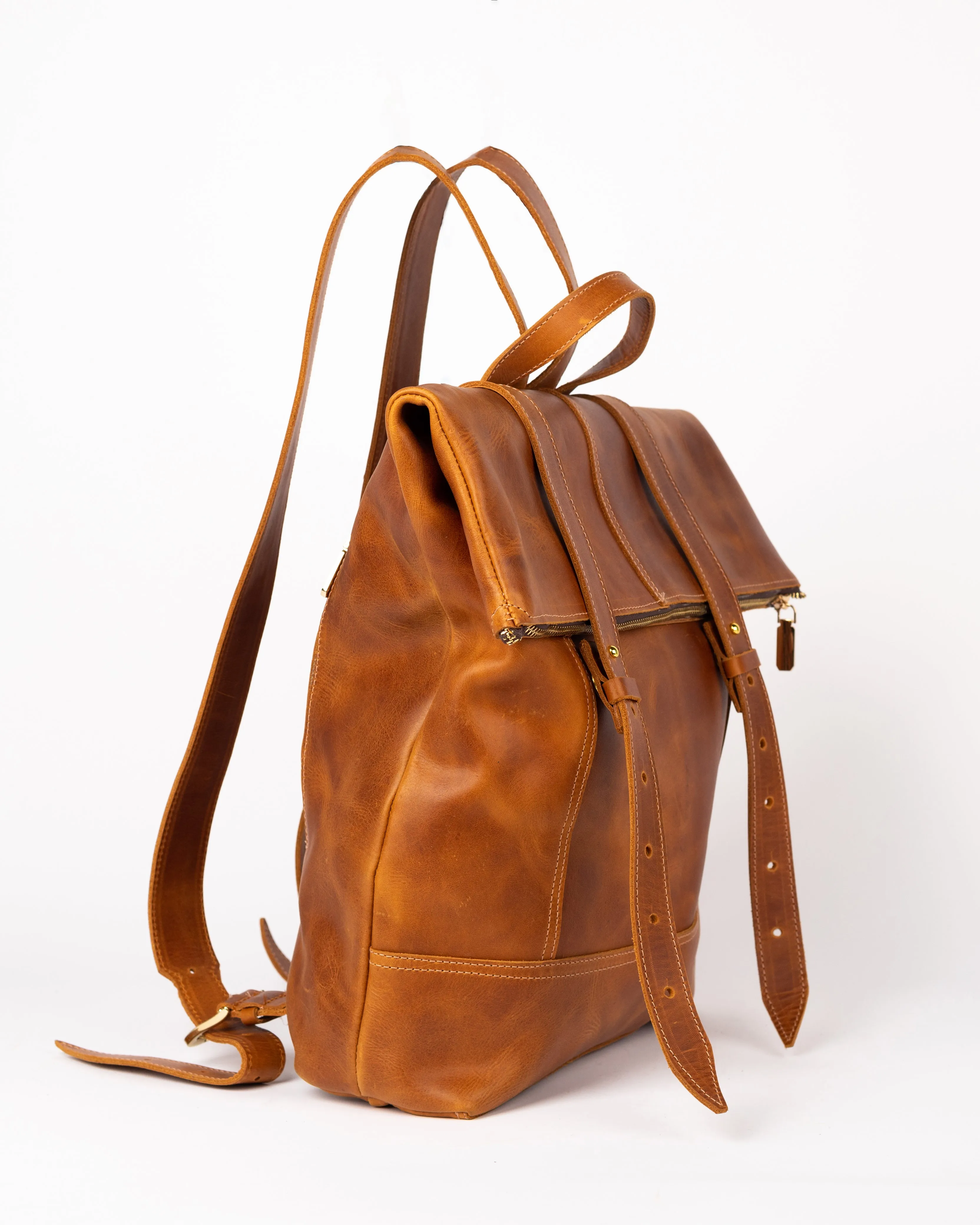 The KMD Leather All-Purpose Backpack ( Crazy Xela )