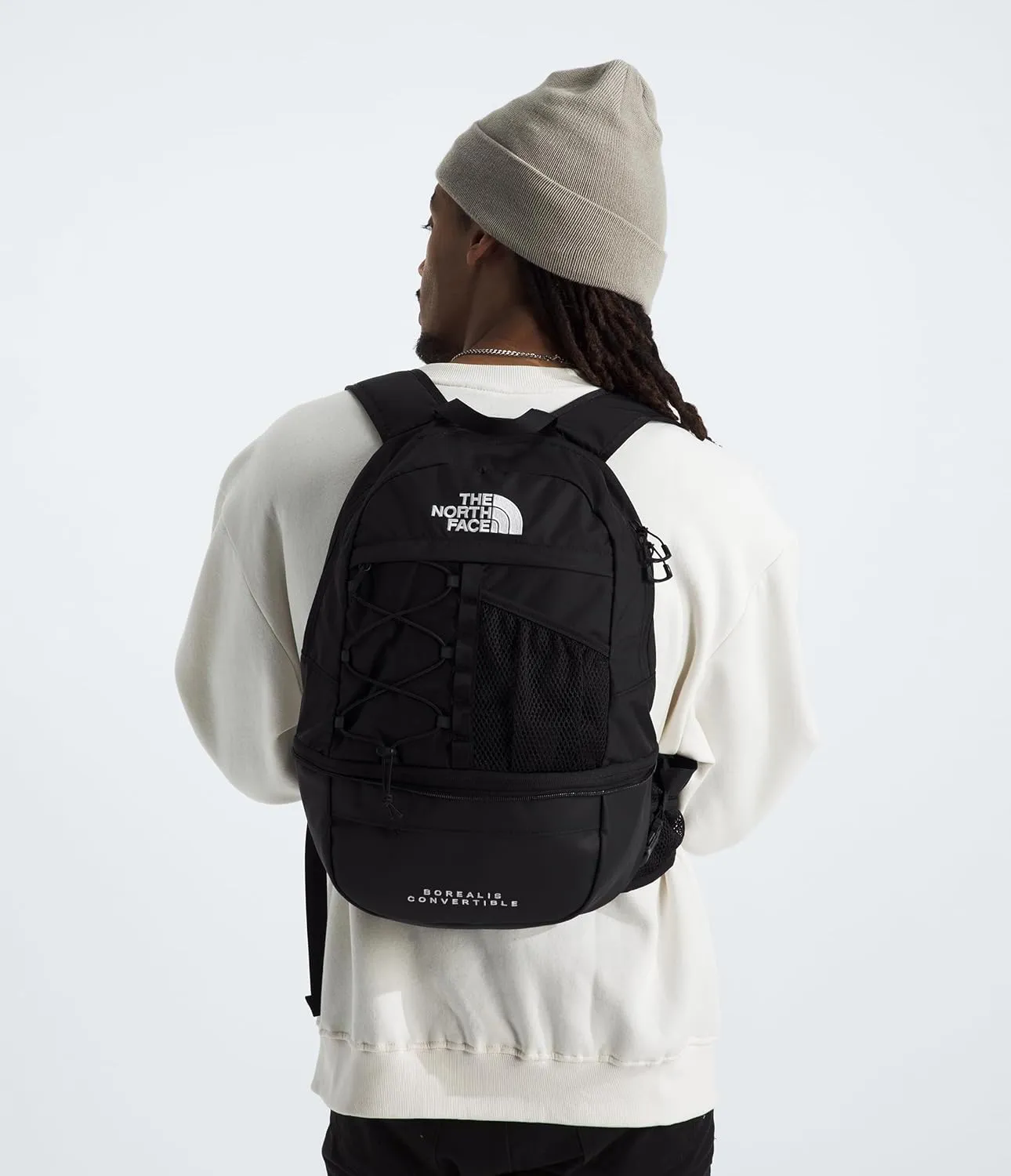 THE NORTH FACE Borealis Convertible Pack, TNF Black/TNF Black, One Size