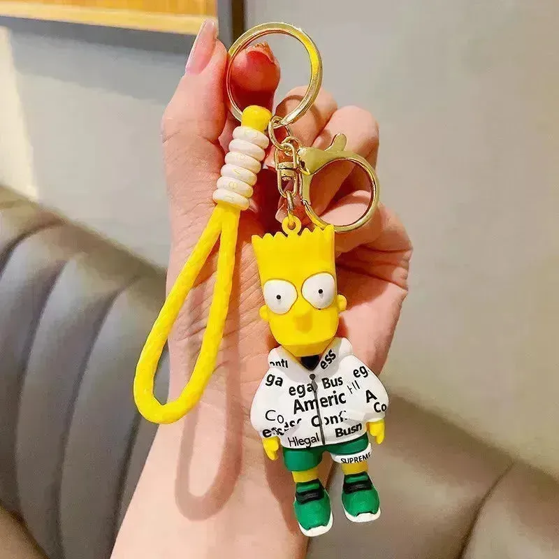 The Simpsons Springfield Squad Keychain
