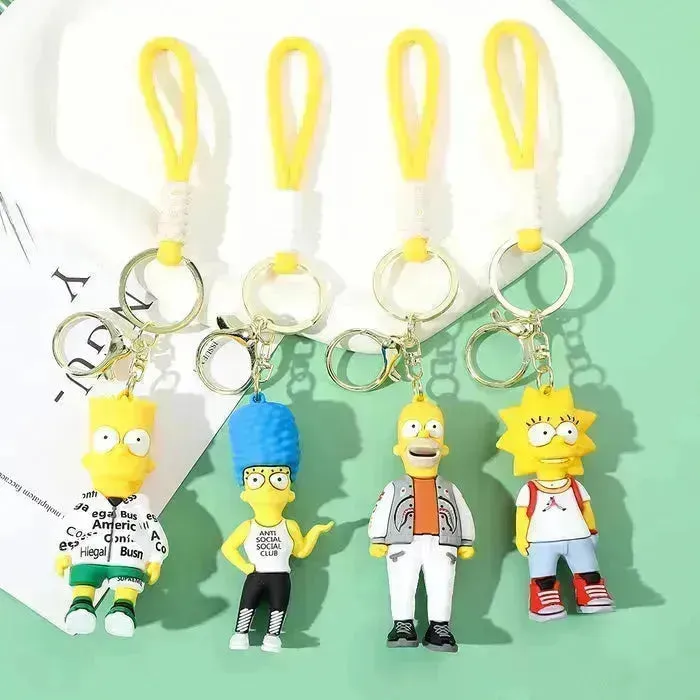 The Simpsons Springfield Squad Keychain