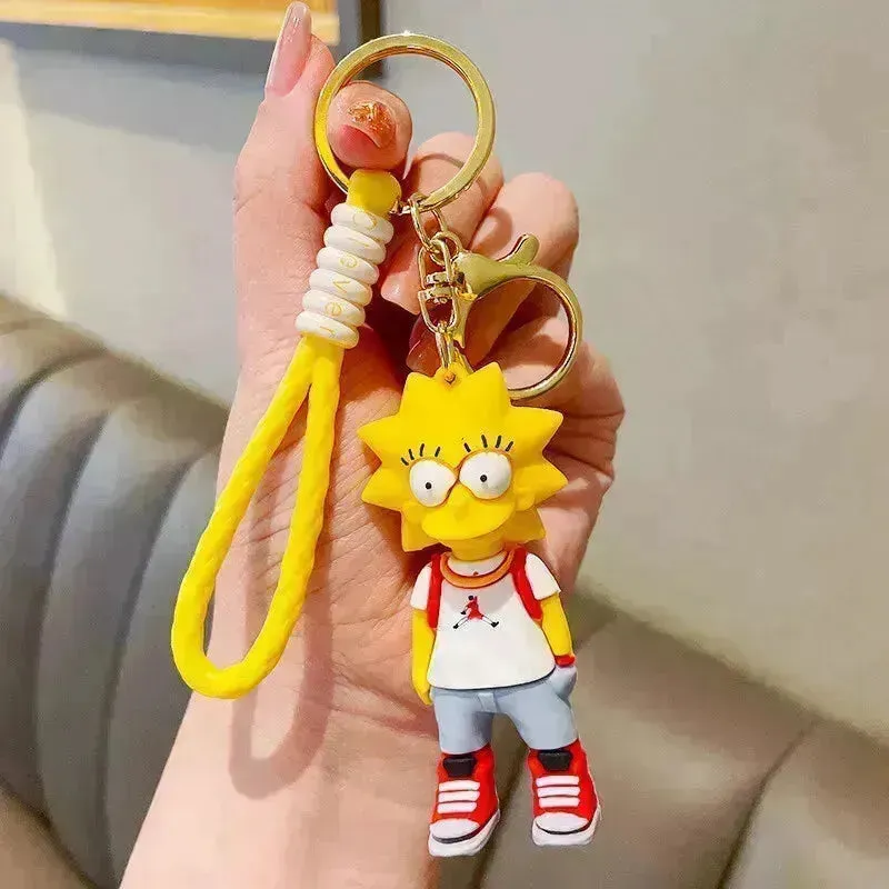 The Simpsons Springfield Squad Keychain