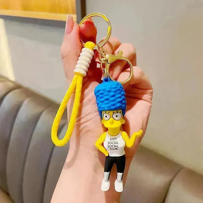 The Simpsons Springfield Squad Keychain