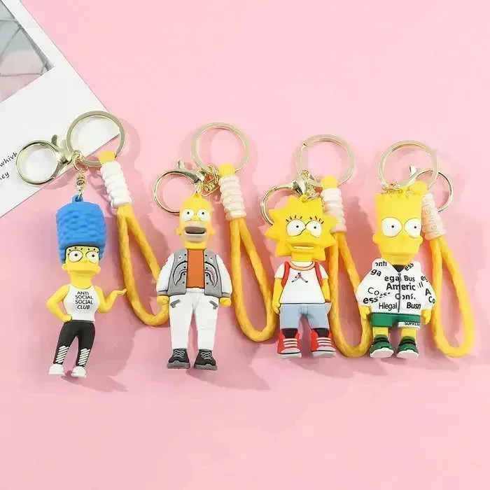 The Simpsons Springfield Squad Keychain