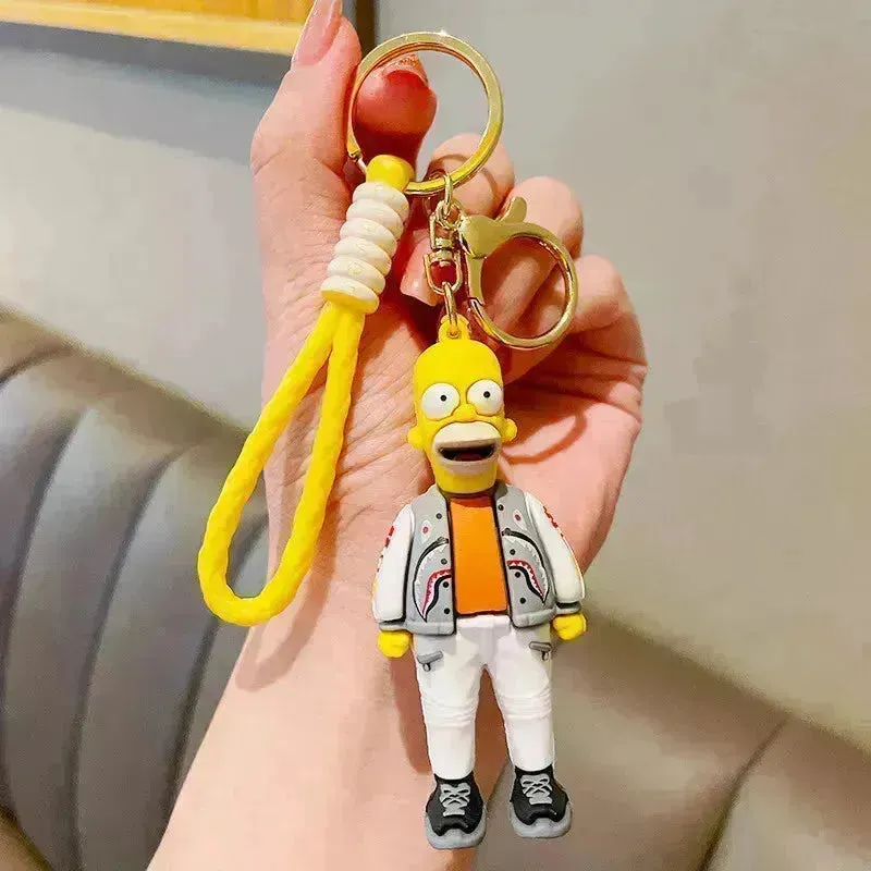 The Simpsons Springfield Squad Keychain