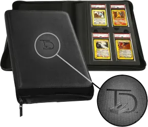 TopDeck Slab Binder | PSA 28 Card Binder | Premium Innovative Storage for Graded Cards | Collector's Album for Safe Display & Organization | Pokemon/Magic/One piece/Yugioh etc | Standard Portfolio