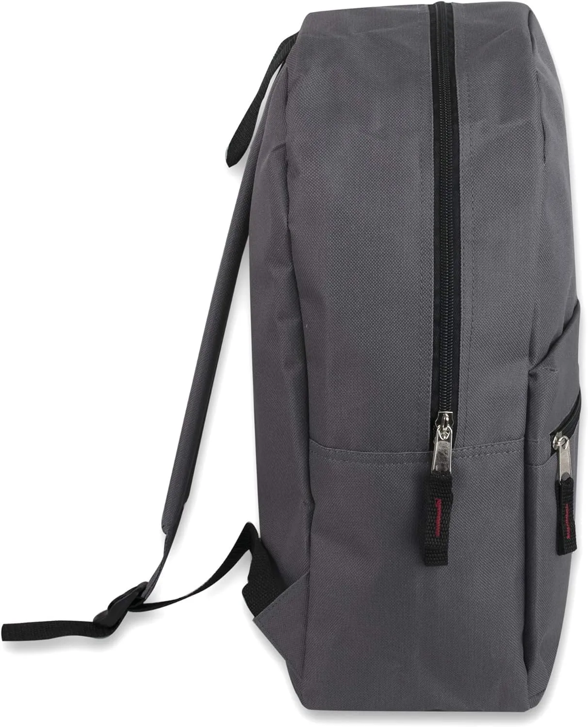 Trail maker 24 Pack- Classic 17 Inch Backpacks in Bulk Wholesale Back Packs for Boys and Girls (Gray)