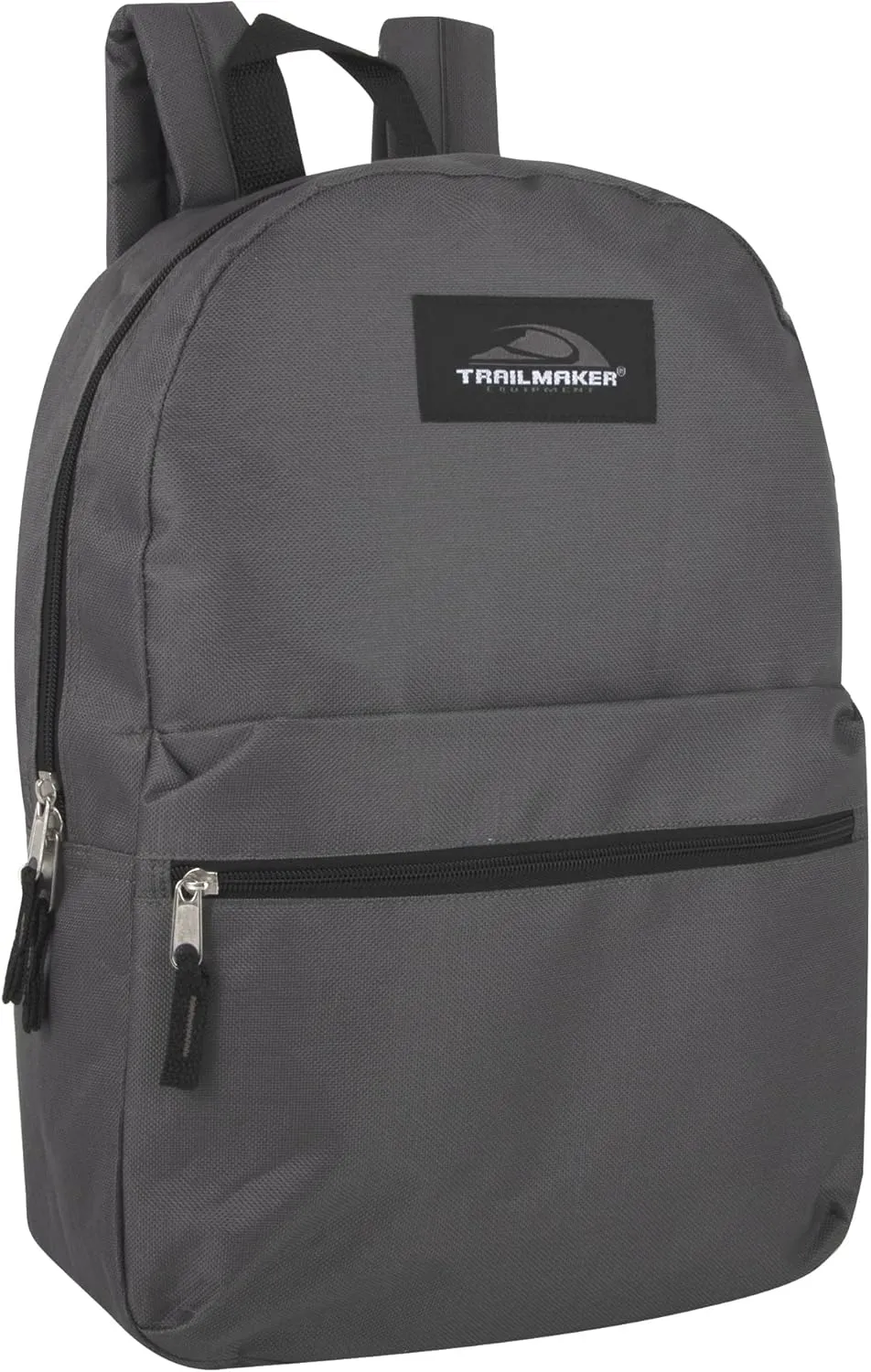 Trail maker 24 Pack- Classic 17 Inch Backpacks in Bulk Wholesale Back Packs for Boys and Girls (Gray)