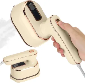 Travel Steamer for Clothes Portable Mini - 1000W Steamer and Iron 2 In 1, Rotary Handheld | 360° Ironing | 10S Preheating | Constant 302°F, Steamers for Clothes Travel Size College Dorm Home Essential