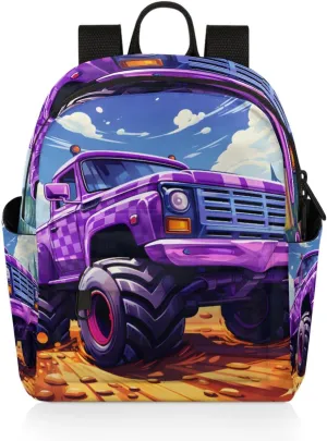 Truck Monster Car Mini Backpack Purse for Women Fashion Lightweight Small Daypack Ladies Travel Handbags Shoulder Bag