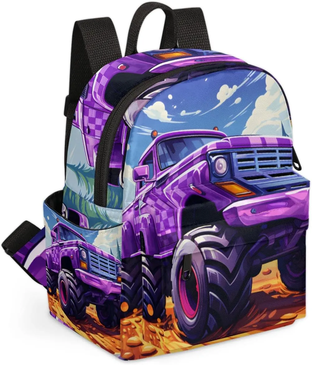 Truck Monster Car Mini Backpack Purse for Women Fashion Lightweight Small Daypack Ladies Travel Handbags Shoulder Bag