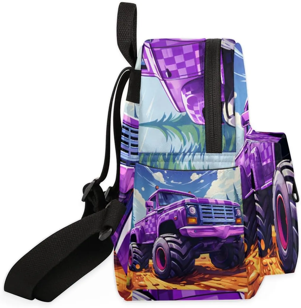 Truck Monster Car Mini Backpack Purse for Women Fashion Lightweight Small Daypack Ladies Travel Handbags Shoulder Bag