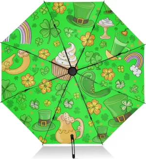 Umbrellas for Rain, Folding Umbrella Windproof, Ideal for Car, Purse, Men and Women, St