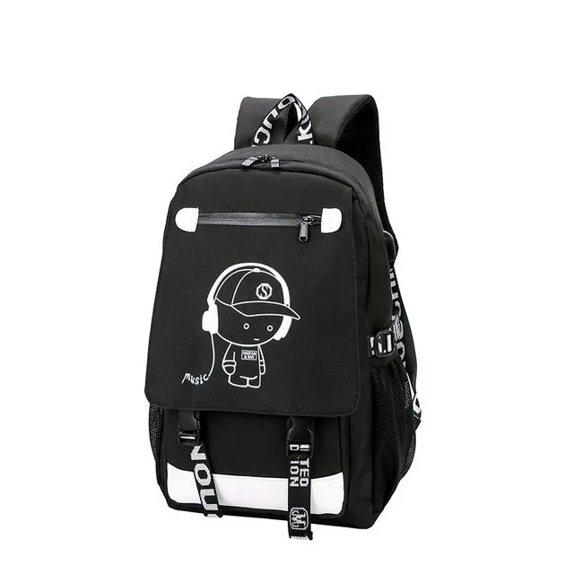 Unisex Animation Backpack (USB Charging/Laptop)