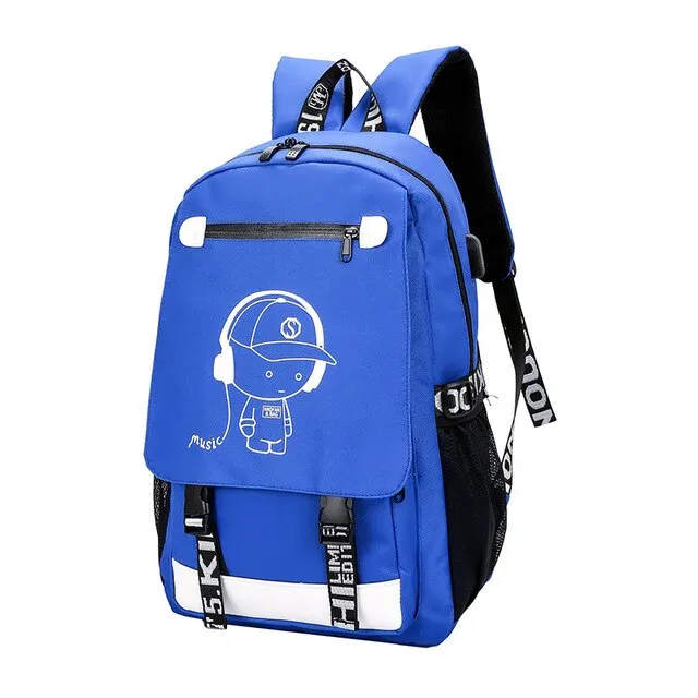 Unisex Animation Backpack (USB Charging/Laptop)